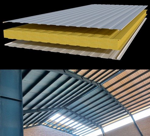 پوشش سوله با ساندویچ پانل