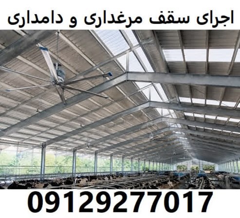 اجرای سقف مرغداری و دامداری
